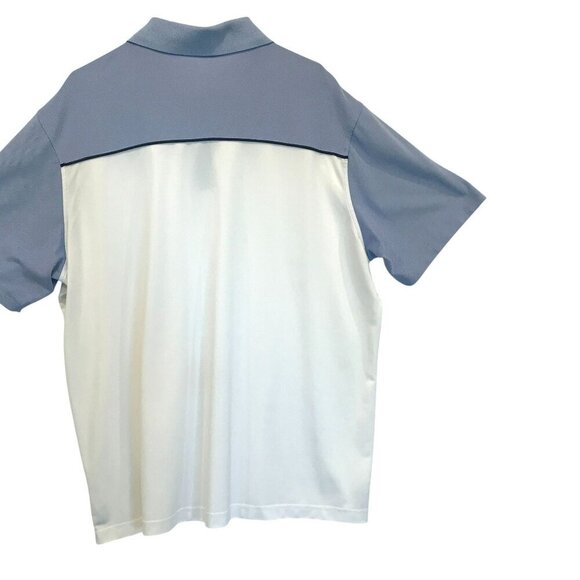 Walter Hagen 11 Majors Men's 3-Button Golf Polo Sz XXL Colorblock Blue and White - Picture 9 of 15
